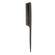 Гребень для волос `LADY PINK` `BASIC` carbon comb карбоновый с ручкой