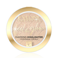 Хайлайтер для лица `EVELINE` FEEL THE GLOW тон 10 light diamond