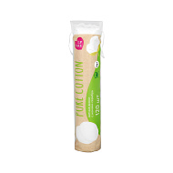 Диски ватные `LP CARE` PURE COTTON с добавлением ионов серебра 120 шт