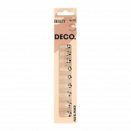 Набор накладных ногтей `DECO.` PASTEL POWER black french (24 шт + клеевые стикеры 24 шт)