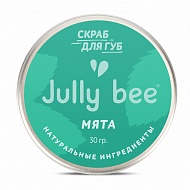 Скраб для губ `JULLY BEE` Мята (сахарный) 25 г