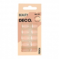 Набор накладных ногтей `DECO.` FRENCH pink (24 шт + клеевые стикеры 24 шт)