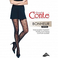 Колготки женские `CONTE ELEGANT` FANTASY BONHEUR 30 den (Nero) р-р 2