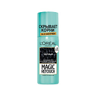 Спрей для волос тонирующий `LOREAL` `MAGIC RETOUCH` тон 1 (черный) 75 мл