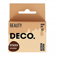 Краска для бровей `DECO.` в саше с окислителем (тон коричневый) 3 мл