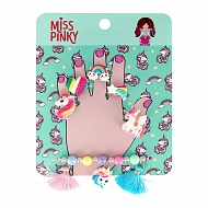 Набор бижутерии `MISS PINKY` (браслет, кольцо 4 шт)