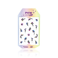Наклейки для ногтей `PINK UP` `DECOR` 3D переводные тон 784