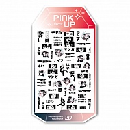 Наклейки для ногтей `PINK UP` `DECOR` 2D переводные тон 43