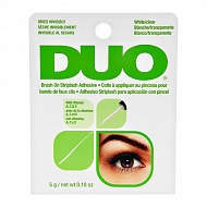 Клей для ресниц `DUO` прозрачный с кистью (с витаминами) 5 г