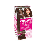 Крем-краска для волос `LOREAL` `CASTING` CREME GLOSS тон 513 (Морозное капучино)