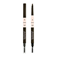 Карандаш для бровей `CATRICE` ALL IN ONE BROW PERFECTOR 3в1 с щеточкой тон 030 Dark brown