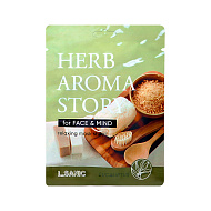 Маска для лица `L.SANIC` HERB AROMA STORY с экстрактом эвкалипта и эффектом ароматерапии 25 мл