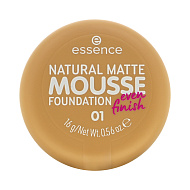 Мусс тональный для лица `ESSENCE` NATURAL MATTE MOUSSE FOUNDATION тон 01
