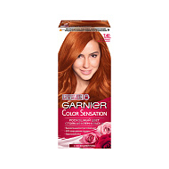 Краска для волос `GARNIER` `COLOR SENSATION` тон 7.40 (Янтарный ярко-рыжий)