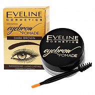 Помада для бровей `EVELINE` EYEBROW POMADE тон Dark brown