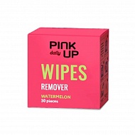 Салфетки для снятия лака и гель-лака `PINK UP` `DAILY` Арбуз 30 шт