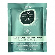 Маска для волос `HASK` TEA TREE OIL с экстрактом розмарина (укрепляющая) 50 г