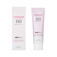 Крем для лица `NEXTBEAU` COLLAGEN SOLUTION BB с гидролизованным коллагеном (SPF 50+ оттенок light beige) 50 г
