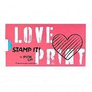 Пластина для стемпинга `PINK UP` `STAMP IT!` LOVE PRINT