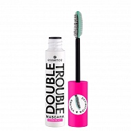 Тушь для ресниц `ESSENCE` DOUBLE TROUBLE тон экстрачерный