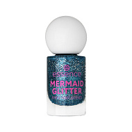 Лак для ногтей `ESSENCE` MERMAID GLITTER мини с глиттером тон 07 Sparkly turquoise