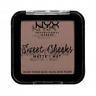 Румяна для лица `NYX PROFESSIONAL MAKEUP` SWEET CHEEKS BLUSH (MATTE) тон totally chill