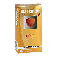 Презервативы `MASCULAN` 5 Ultra (утонченный латекс золотого цвета) 10 шт