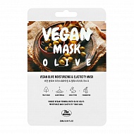 Маска для лица `THE NICESS` VEGAN с экстрактом оливы (увлажняющая и для эластичности кожи) 25 мл