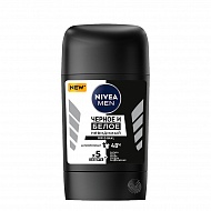 Део-стик муж. `NIVEA` `MEN` ЧЕРНОЕ И БЕЛОЕ Невидимый Original (антибактериальный) 50 мл