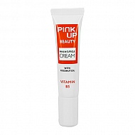 Крем для ногтей и кутикулы `PINK UP` `BEAUTY` NAIL & CUTICLE CREAM с кокосовым маслом 15 мл