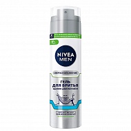 Гель для бритья `NIVEA` `MEN` ОДНИМ ДВИЖЕНИЕМ сверхскольжение 200 мл
