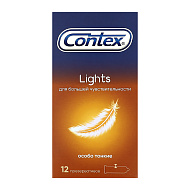 Презервативы `CONTEX` Lights (особо тонкие) 12 шт