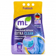 Порошок стиральный `ML` EXTRA CLEAN универсальный концентрат 2,4 гр