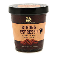 Скраб-кофе для тела `ONLY BIO` COFFEE ORIGINAL STRONG ESPRESSO упругость и гладкость 230 мл