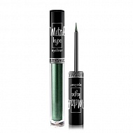 Подводка для глаз `LUXVISAGE` METAL HYPE цветная тон 4 indian emerald