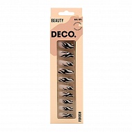 Набор накладных ногтей с клеевыми стикерами `DECO.` FEROSH zebra (24 шт + клеевые стикеры 24 шт)