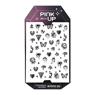 Наклейки для ногтей `PINK UP` `DECOR` MYSTIC COLLECTION 2D переводные тон 184