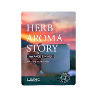 Маска для лица `L.SANIC` HERB AROMA STORY с экстрактом бергамота и эффектом ароматерапии 25 мл