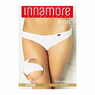 Трусы женские `INNAMORE` UNDERWEAR cлипы средней посадки из хлопка (bianco, 2)