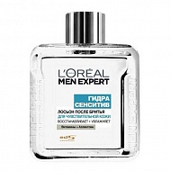 Лосьон после бритья `LOREAL` `MEN EXPERT` ГИДРА СЕНСИТИВ Восстанавливает и увлажняет (для чувствительной кожи) 100 мл
