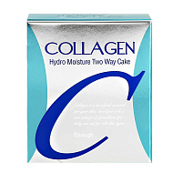 Пудра компактная для лица `ENOUGH` COLLAGEN HYDRO MOISTURE TWO-WAY CAKE SPF25 PA++ со сменным блоком тон 21