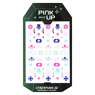 Наклейки для ногтей `PINK UP` `DECOR` CYBERPUNK COLLECTION 2D переводные тон 217