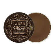Бронзер для лица `EVELINE` CHOCO GLAMOUR кремовый тон 02