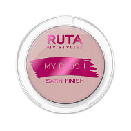 Румяна для лица `RUTA` MY BLUSH компактные сатиновые тон 03 Розовая пастель