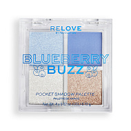 Палетка теней для век `REVOLUTION` `RELOVE` POCKET PALETTE тон Grape Fizz