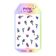 Наклейки для ногтей `PINK UP` `DECOR` 3D переводные тон 784