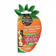 Бальзам-скраб для губ `TUTTI FRUTTI` Апельсин и клубника c фруктовыми маслами (гладкость и защита) 10 г
