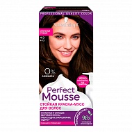 Краска-мусс для волос `PERFECT MOUSSE` тон 413 (серебристый угольный) 35 мл