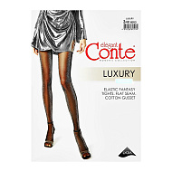 Колготки женские `CONTE ELEGANT` FANTASY LUXURY (Nero) р-р 3