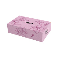 Салфетки бумажные белые `LELEA` 2-х слойные (pink) 100 шт